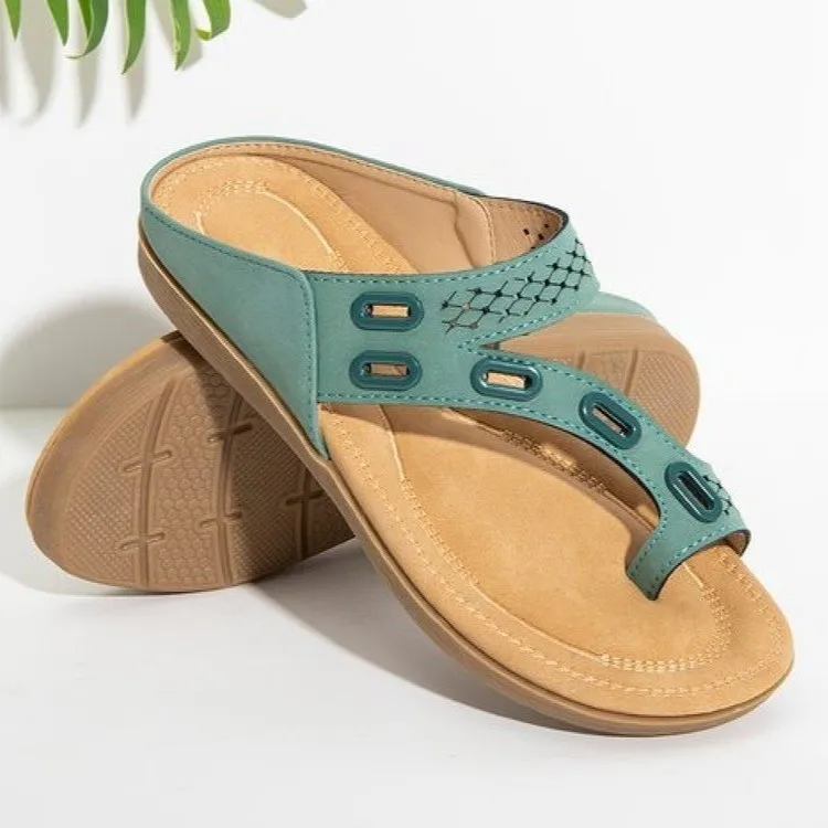 

2022 New Women Sandals Soft Stitching Ladies Sandals Comfortable Flat Sandals Women Open Toe Beach Shoes Woman
