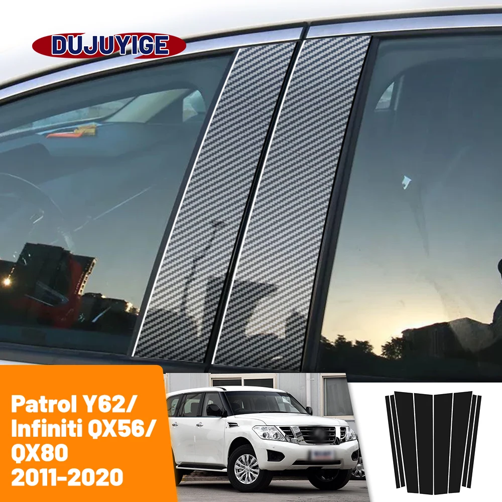 Nakleyka Наклейка Из Углеродного Волокна Для Nissan Patrol Y62 Infiniti QX56 QX80 2011-2020 Оконная