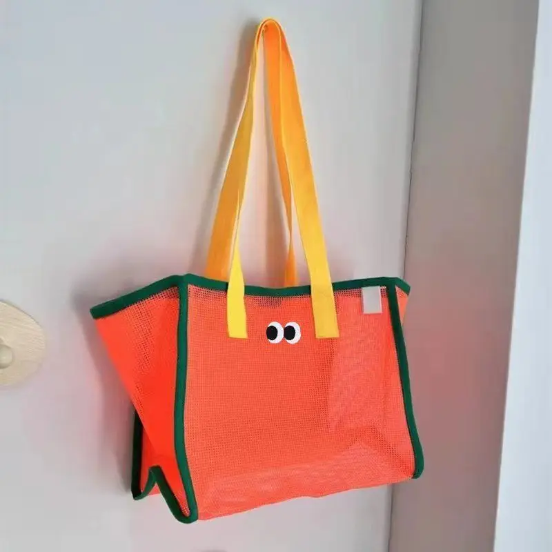 

Women's bag tote bag mesh beach bag bath bag large capacity travel bag storage bag portable shoulder bag luxury designer bag
