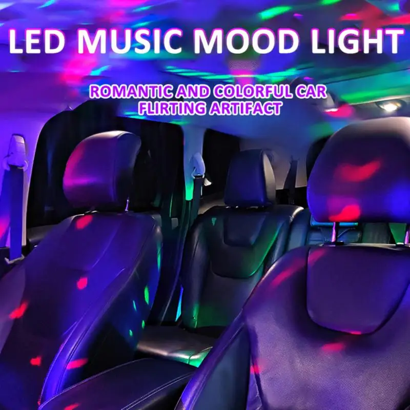 

Автомобильная атмосферная лампа с шлангом, атмосферная лампа, автомобильные USB-фонари, Автомобильный интерьер, красочная DJ-лампа, музыка, св...