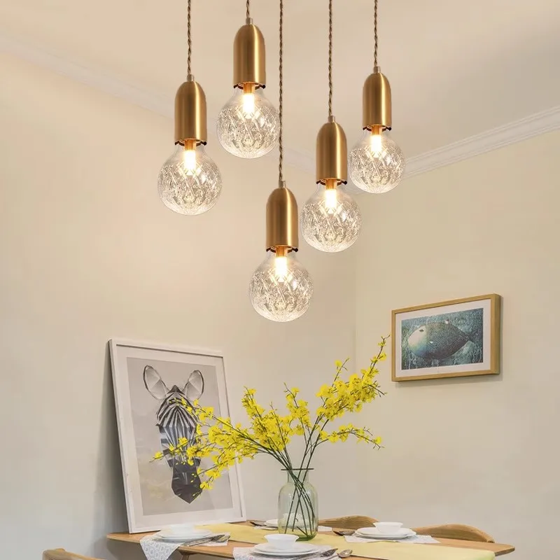 Стеклянный подвесной светильник Постмодернистские прикроватные светильники