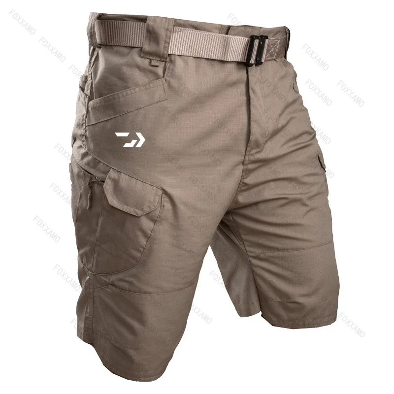 2024 Summer Men's Fishing Shorts Quick Drying Tactical Multi Pocket Outdoor Hunting and Pants