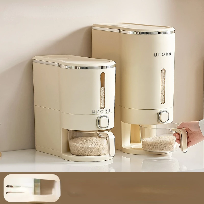 

Бытовая коробка для риса, прижимная коробка для риса с защитой от насекомых и влаги, многозернистый контейнер для хранения риса, Кухонный Контейнер для риса, пищевого класса