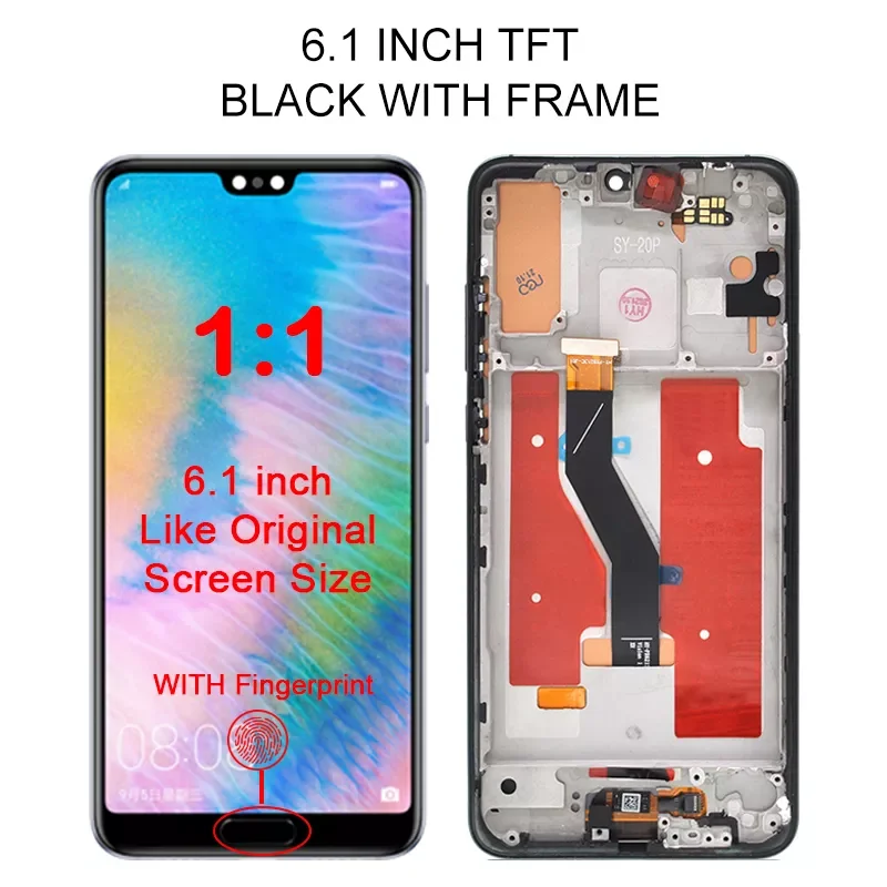 

Wholesale Display For Huawei P20 Pro Lcd Touch Screen Digitizer CLT-AL00 CLT-AL01 Assembly With Tools Free Shipping