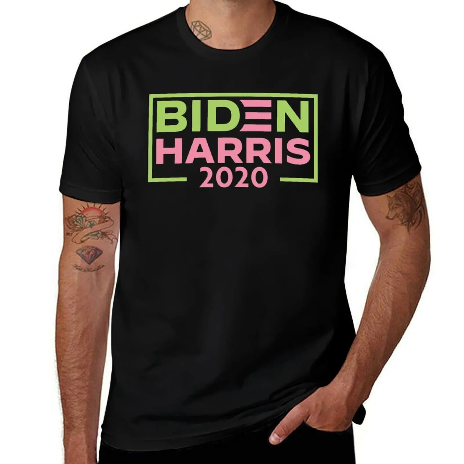 Фото Футболка AKA Biden Harris 2020, удобная рабочая футболка №1