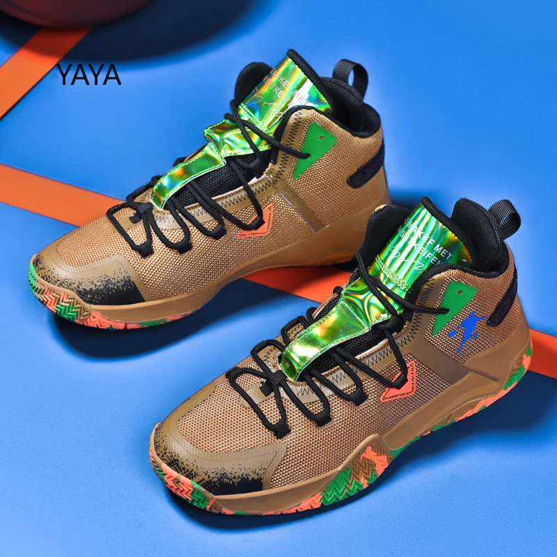 2022Men Basketball Shoes for Outdoor High Top Support Ankle Boost Man Sports Shoes Basket Homme Trainer Sneakers Couple Sneakers