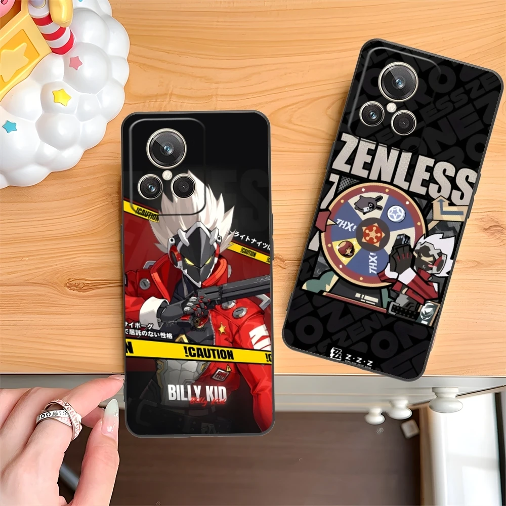 Zenless Zone Zero Billy Kid Mobile Phone Case for Realme GT 2 9i 8i 7i Pro X50 X2 C35 C21 C20 C11 C3 Black Cover Shell