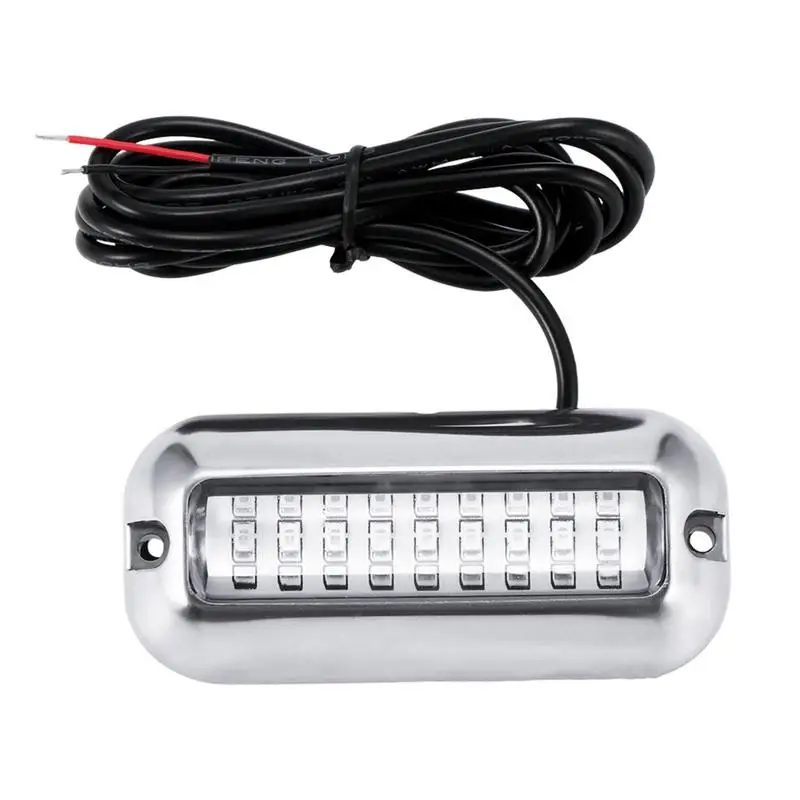 

Boat Underwater Lights 27LED Marine Lamp Stainless Steel, PC Underwater Pontoon Marine Ship Light Stainless Steel Light IP68