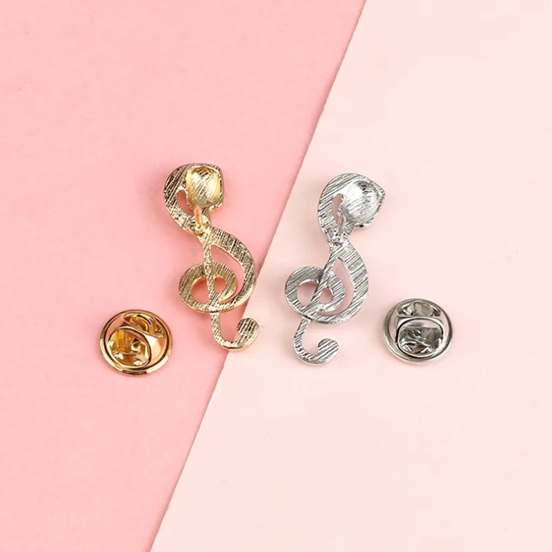 Микрофон-брошь "Новая мода" с музыкальной нотой унисекс, из металла, золотого и серебряного цвета, с музыкантскими пинами для рубашки на вечеринке, прикрепленные к лацкану, сувениры с мероприятия.