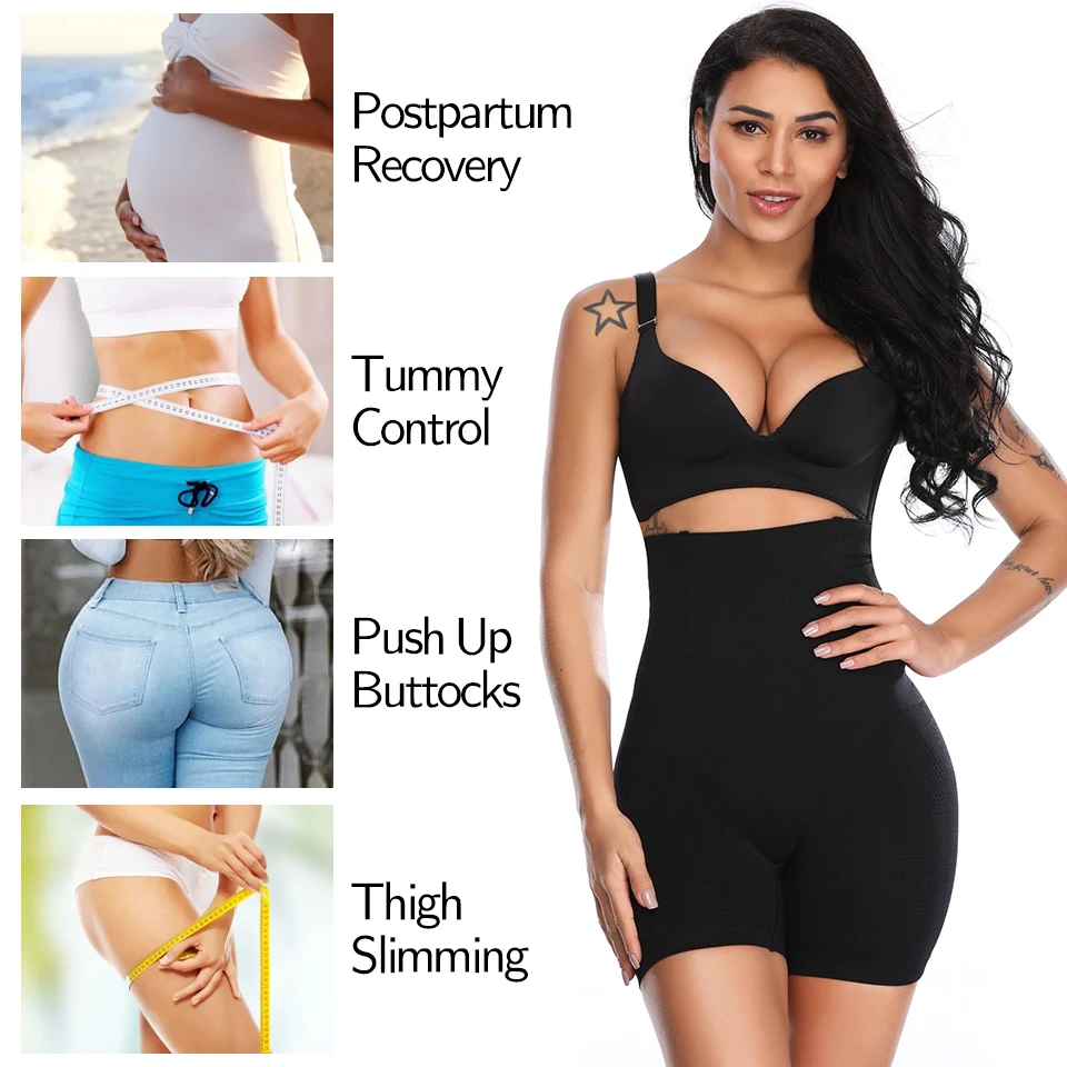 Women High Waisted Body Shaper Panties Tummy Belly Control Slimming Control Shapewear Shaping Shorts Underwear Waist Trainer