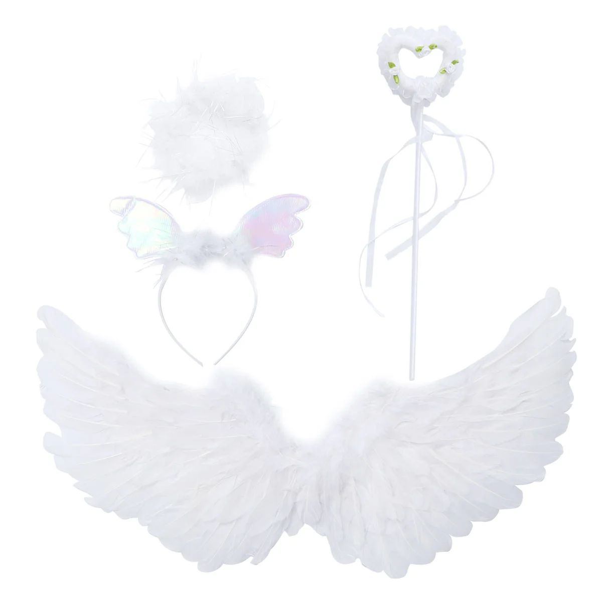 

Costume Wing Hair Fairy Wand for Kids Costume 3pcs