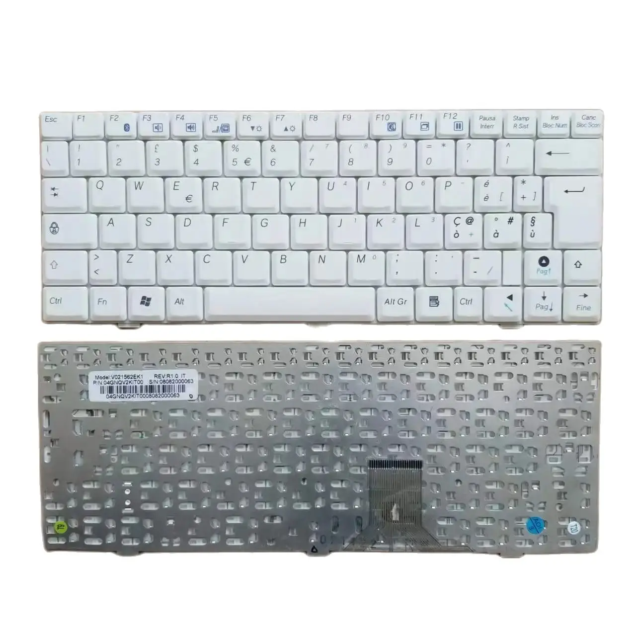 

New IT Italian Keyboard For Asus Eeepc 904ha 904hd 1000h 1000hd 1002ha White V021562EK1 04GNQV2KIT00