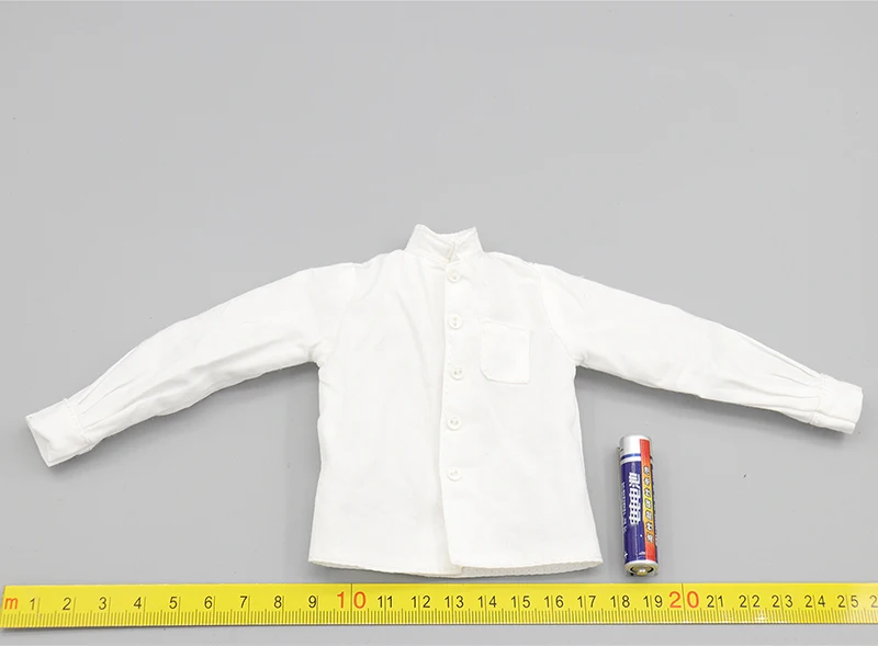 Масштаб 1/6 M030 боди Второй мировой войны мужская белая рубашка модель для