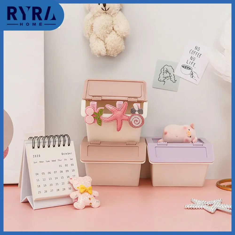 

Desktop Storage Box Folding Drawer Multifunctional Trapezoid Simple And Easy Design Of Ash And Dust Proof Cover Sundry Storage