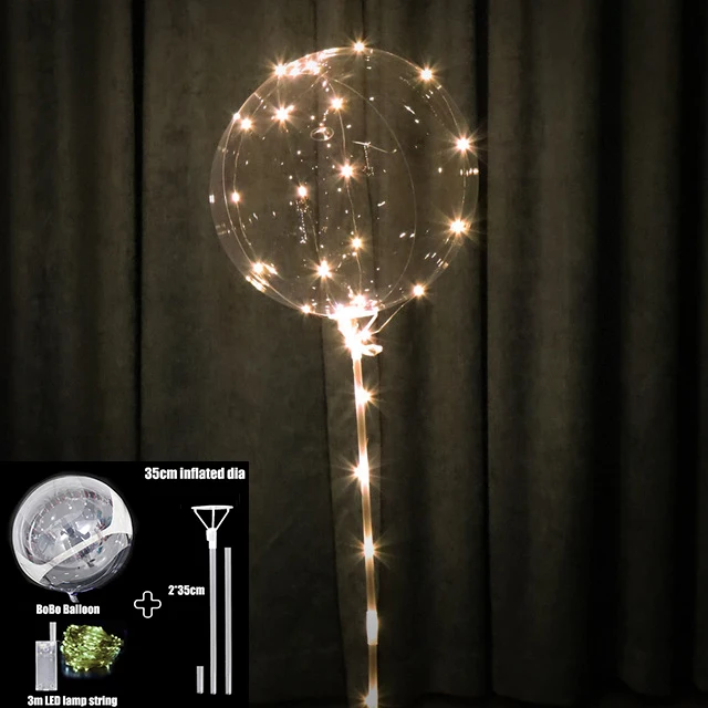 

Светящиеся шары Bobo 20 дюймов прозрачные