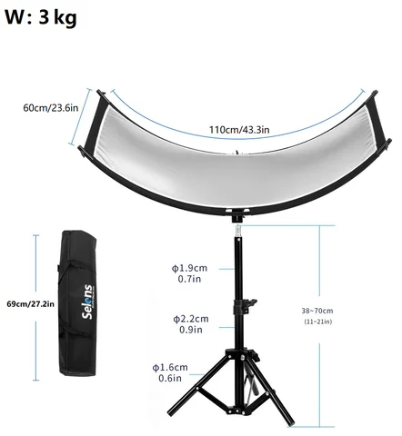 Selens 4-цветный складной отражатель U-образный