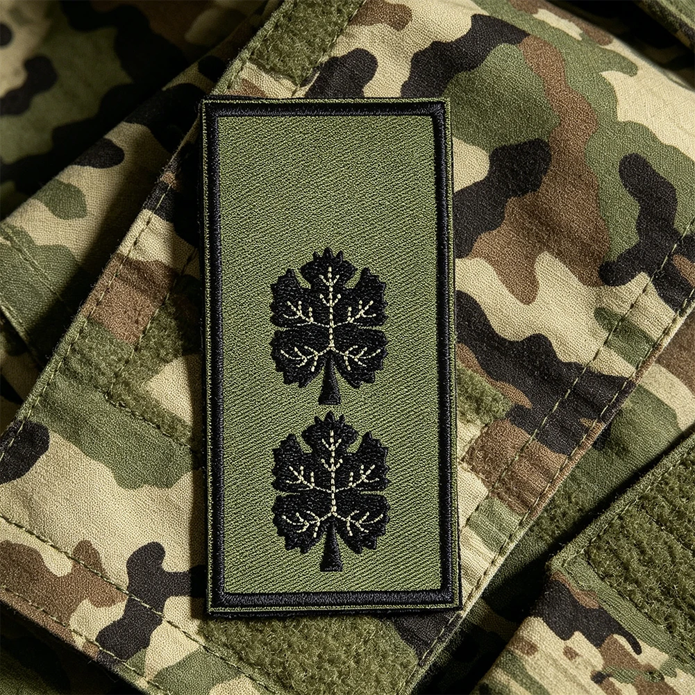 Фото Тактическая нашивка с эмблемой полковника Армии Израиля (ИДФ) на липучке, вышитая, для куртки и рюкзака №2