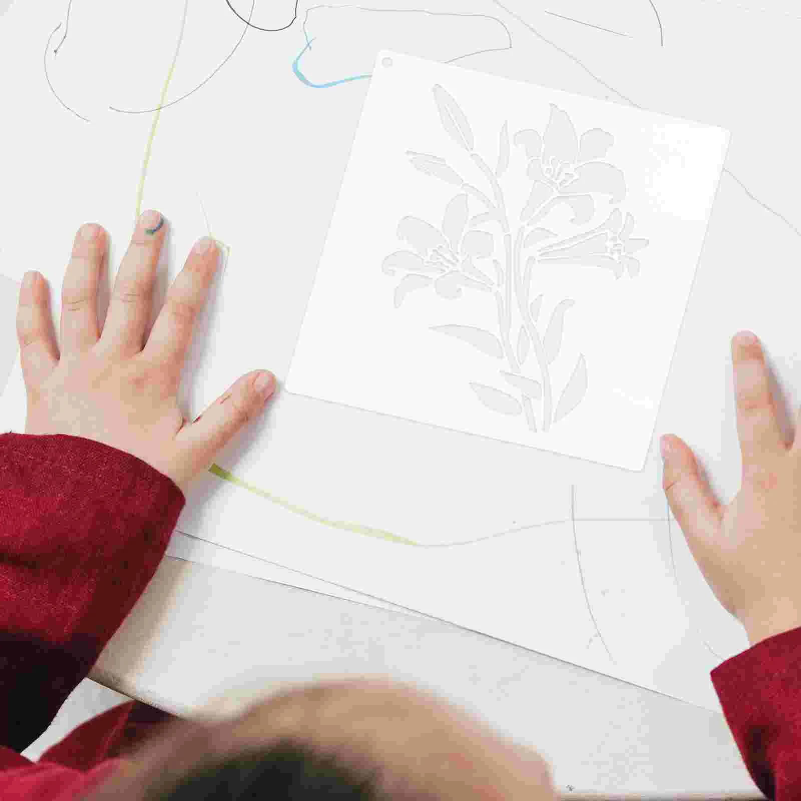 20 шт. шаблон для рисования и гравировки шаблоны распыления трафареты с цветами