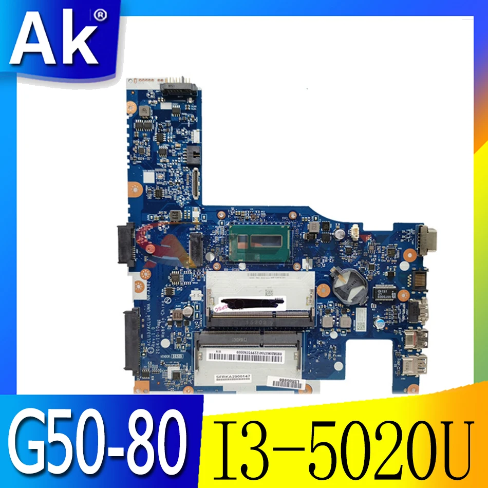 

Akemy ACLU3 ACLU4 NM-A362 Main board For lenovo G50-80 Laptop motherboard SR240 I3-5020U full test