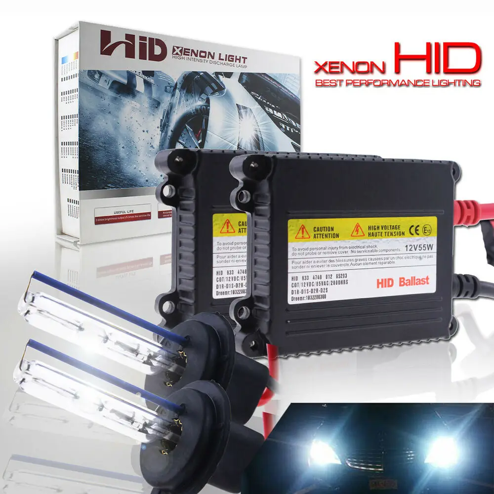 

55W 2X Combo H7 Car Hid Hi/Lo Beam Bulb Headlight Kit Halogen Replacement 8000K