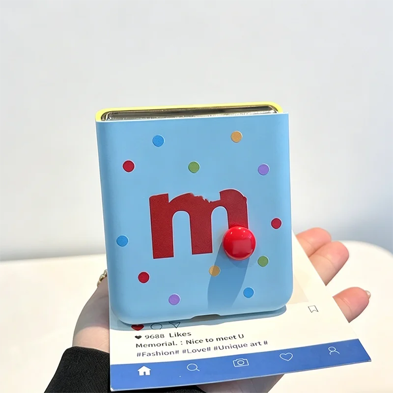 Фото Чехлы для телефонов Samsung Flip 6, милые 3D-чехлы с рисунком бобов для Samsung Z Flip6, Z Flip5/ Xiaomi Mix Flip/ Mix Flip2, чехол с цветовыми блоками №4