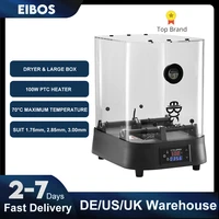 eibos 3d filament drying box adjustable temperature time for 1 75 mm 2 85 mm and 3 00 mm keeps filament dry during printing