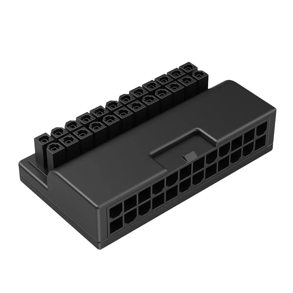 

Wiring Computer Motherboard ATX Power Supply 24Pin to 90 Degree Connector Adapter Steering Head DIY Mounting Accessories New
