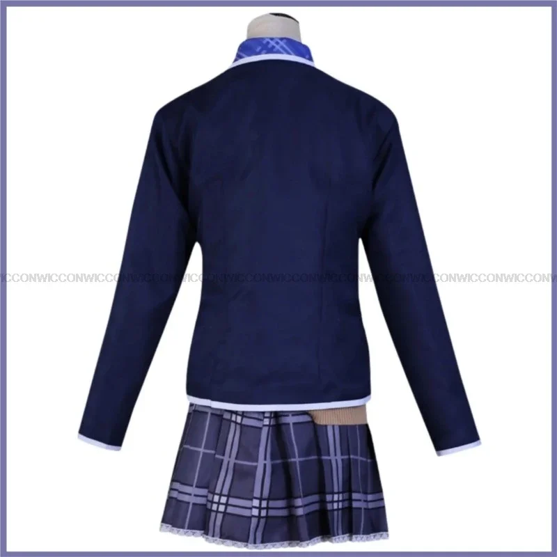 Аниме Vtuber Virtualsan-Looking Tsukino Myto Косплей Костюм Цукино Мито Парик Япония Jk Школьная