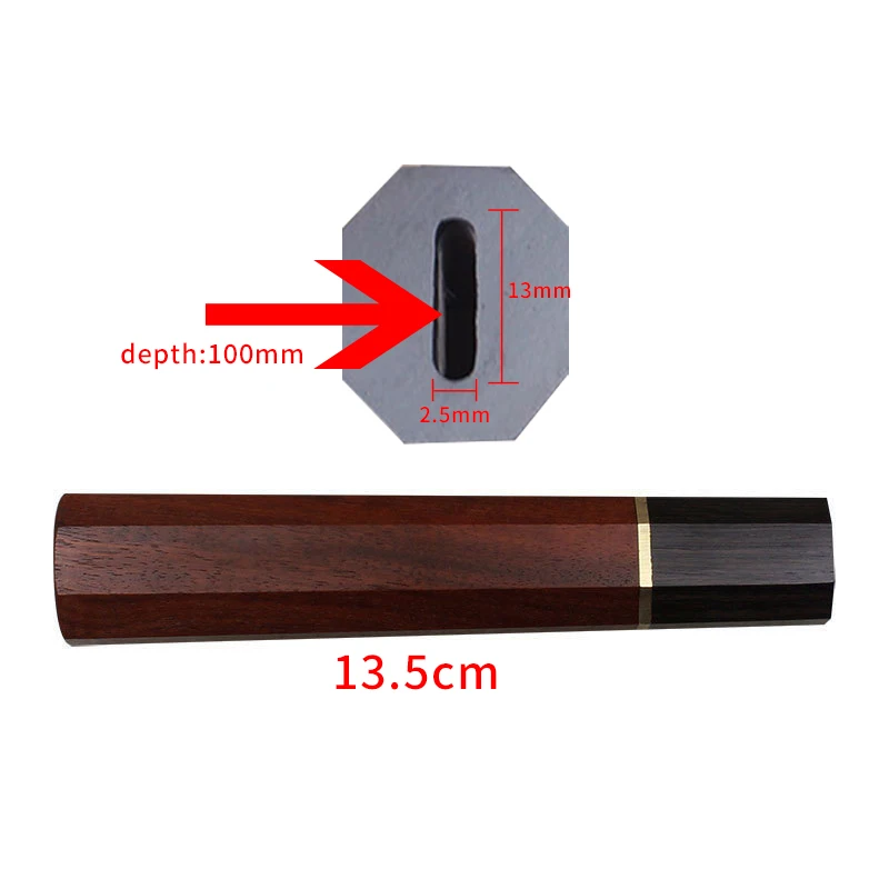 

Восьмиугольная ручка, байонетная ручка, ручка ножа Yusheng заменяет желтую сандаловую и высококачественную ручку ножа из кровяного сандалового дерева.