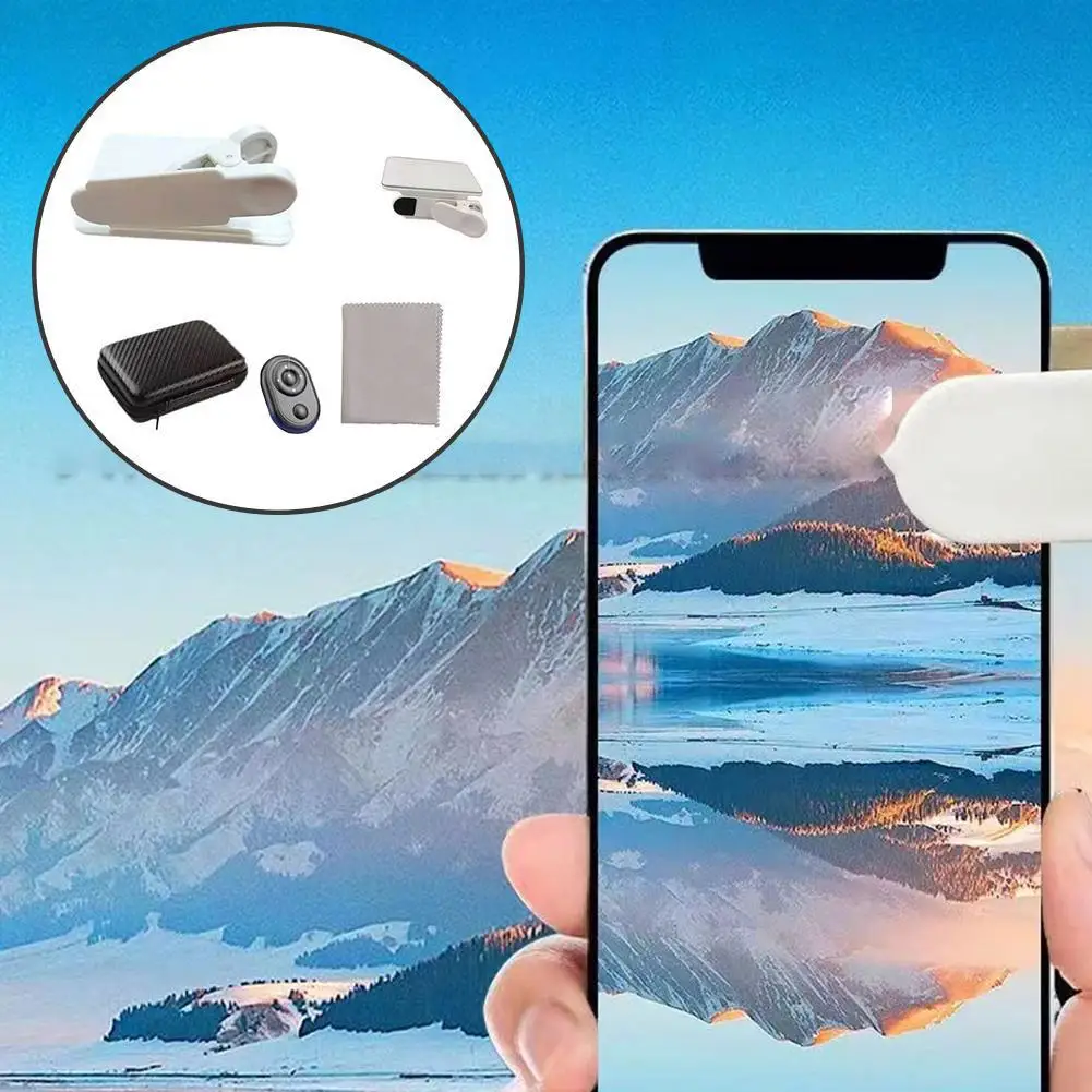 

Smartphone Camera Mirror Reflection Clip Kit For All Phone Models Perfect Tool For Photographers Phone Reflection Shooting F3k5