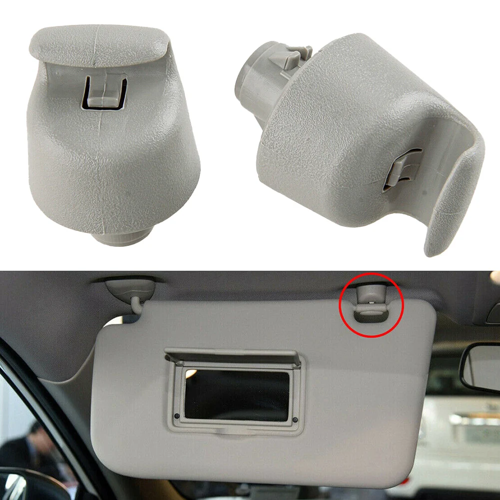 

1Pair Grey Sun Visor Retainer Clip Holder For Nissan Murano Rogue Teana Car Sun Visor Clip Interior Hanger Hook Clip Bracket