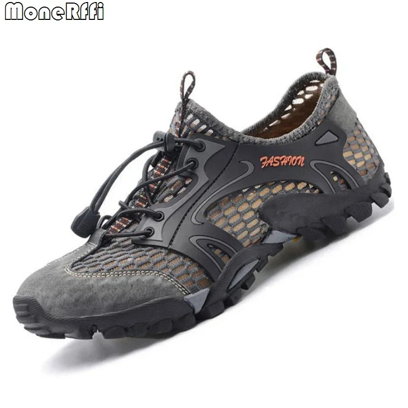 

Summer Men Casual Sneaker Breathable Mesh Shoes Men Non-Slip Outdoor Hiking Sneakers Mens Climbing Trekking Shoes Zapatos Hombre