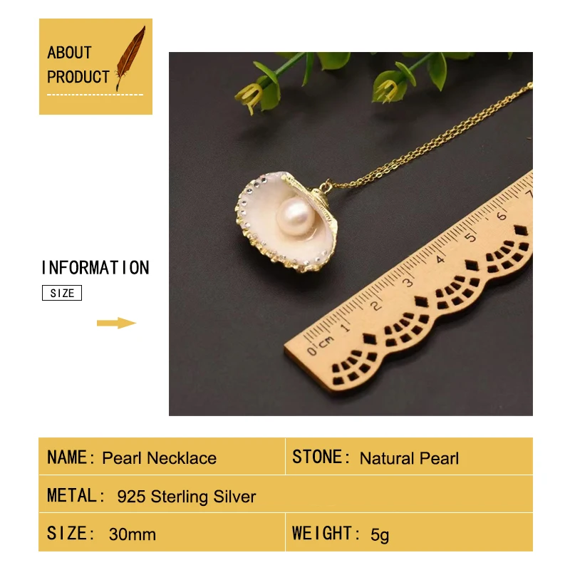 Натуральное жемчужное ожерелье из пресноводных раковин для женщин, выполненное вручную из серебра 925 пробы, роскошное, оригинальное современное украшение, тренд 2022 года.