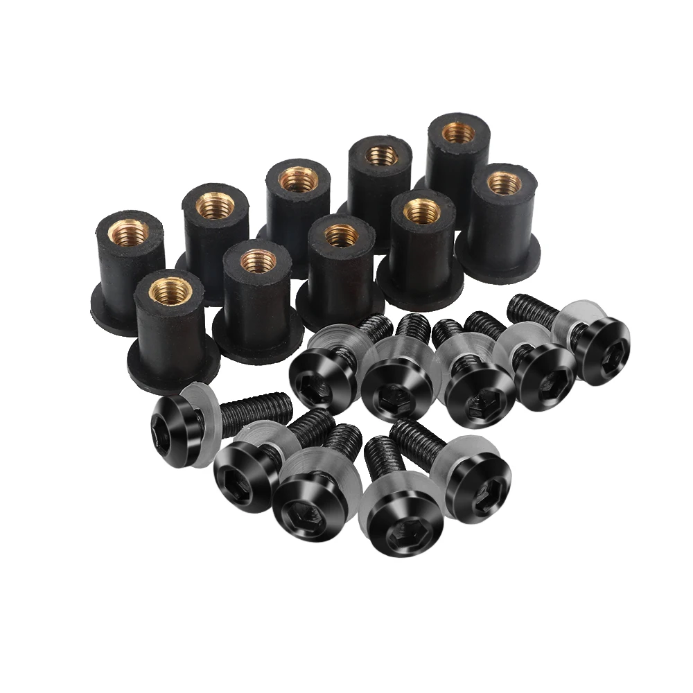 10 шт. 5 мм для BMW K1600GTL K1600 GTL K1600GT 2011 2012 2013 2014 2015 2016 болт лобового стекла комплект