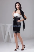 free shipping 2014 new beading short formal gown plus size nightclub dresses custom sizecolor special occasion sexy prom dress