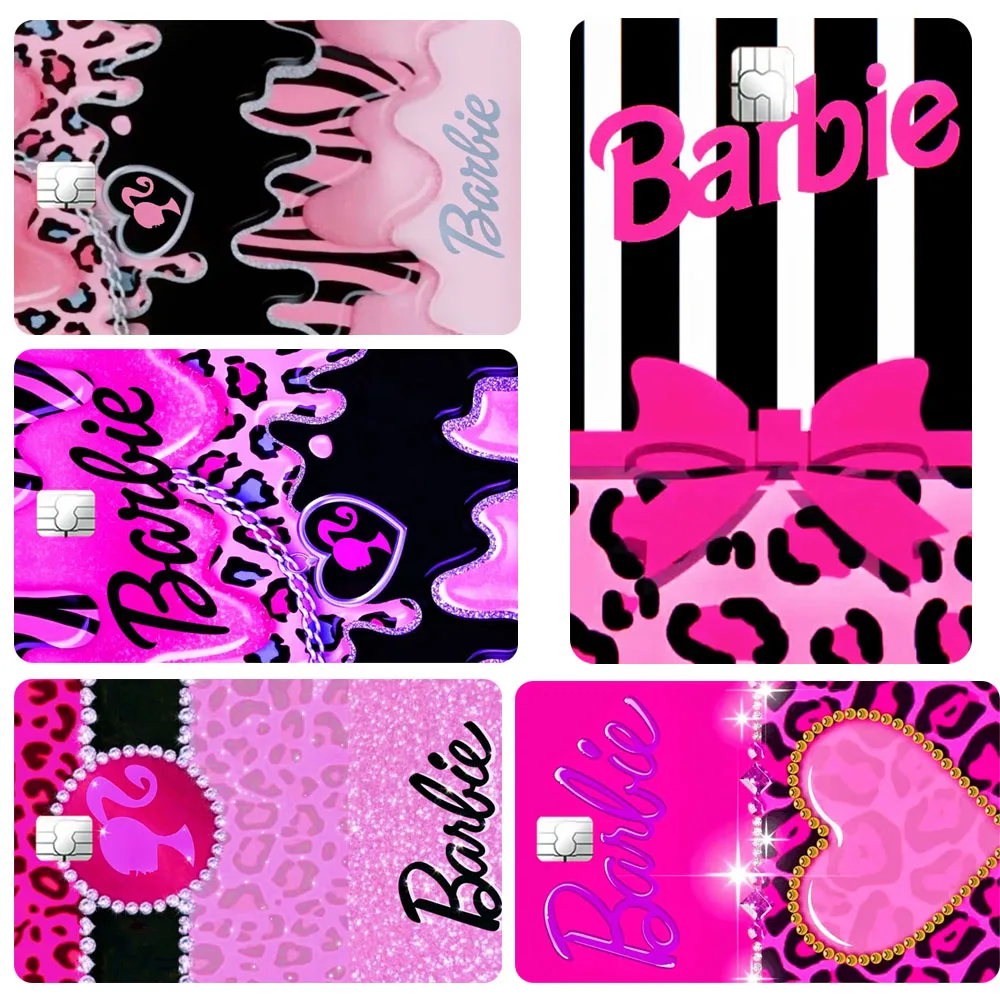 Наклейка на карту чипов Barbie Kawaii модная студенческая декоративная нашивка обед