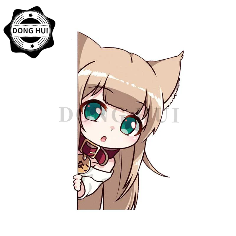 

Anime Fox Girl Peeking Sexy Bikini Girl Car Sticker Mug Guitar Laptop Camper Motocross Skateboard Decal
