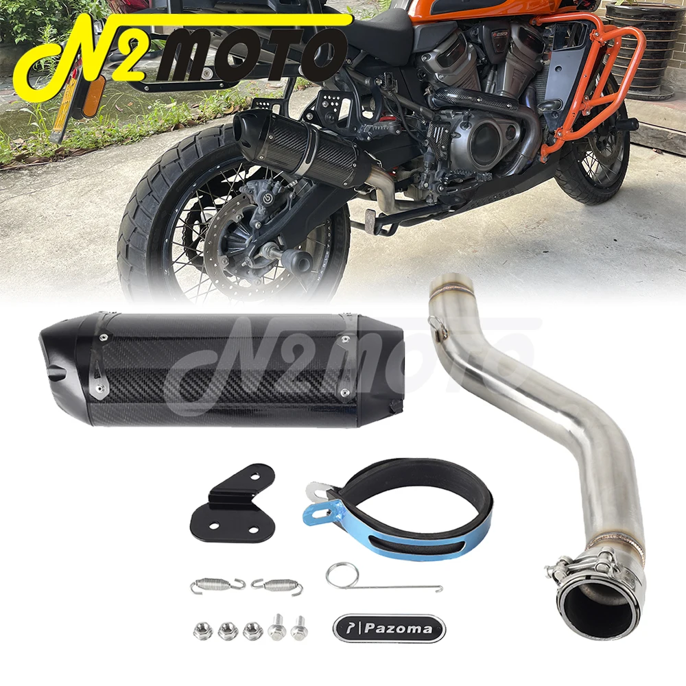 

Motorcycle Silencer Slip-On Pipe Exhaust System For Harley Pan America RA1250 1250 Special RA1250S 2021-23 Engine Parts Muffler