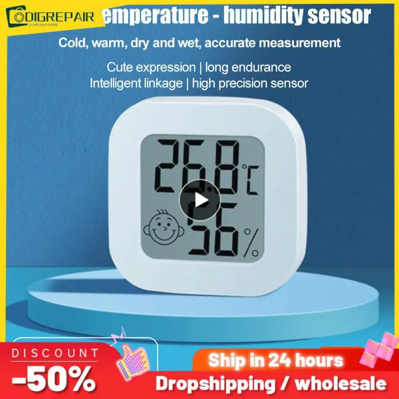 

Tuya Temperature Humidity Dectotor Smart Life Mini Weather Station Indoor Hygrometer Supports Amazon Alexa Smart Home