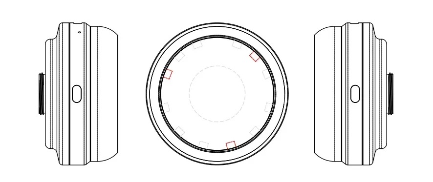 Универсальный дерматоскоп IBOOLO DE-400 с 10-кратным увеличением мобильным дермоскопом