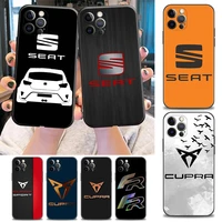 phone case for iphone 11 12 13 pro 2020 7 8 se xr xs max 5 5s 6 6s plus case soft silicone cover fashion seat car logo