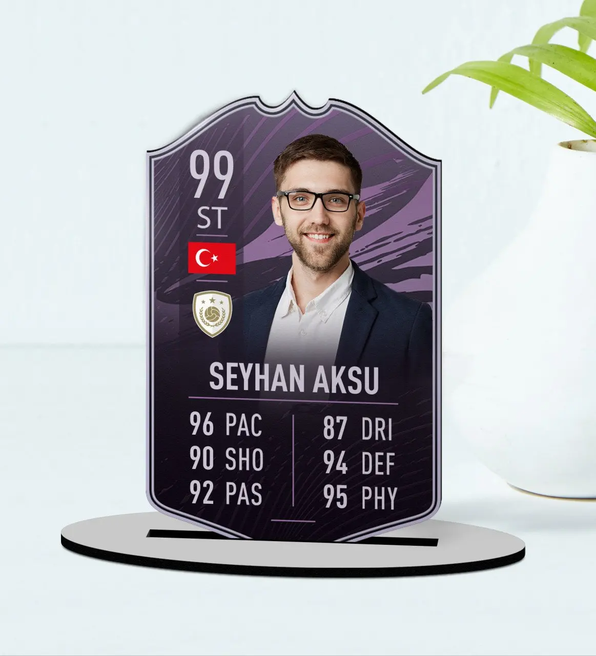 

Персонализированный Деревянный безделушек, футбольный игрок kartek-5