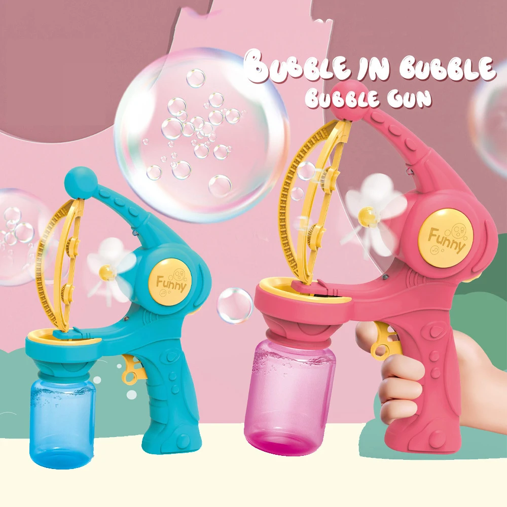 

Bubble Gun Kids Electric Automatic Auto Children Toy Boys Girls Soap Bubble Machine