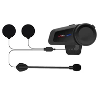 for maxto m2 waterproof 1000m universal motorcycle for fullhalf face bluetooth 5 0 fm mp3 helmet casco group intercom headsets