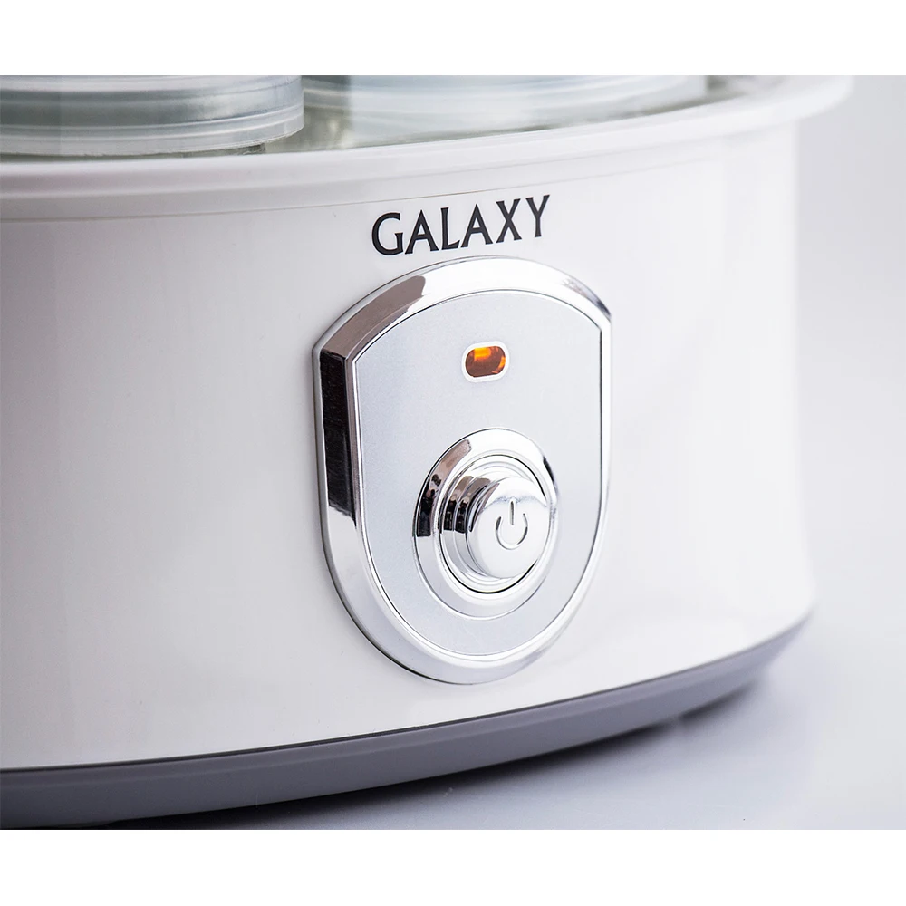 Йогуртница Galaxy GL 2690 (Мощность 20 Вт 7 стеклянных баночек по 200 мл низкое