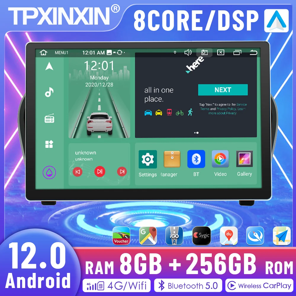 

Автомобильный мультимедийный плеер TPXINXIN, 2 Din, 13,3 дюйма, Android 12, для Nissan Juke, GPS-навигация, автомобильное радио, стерео IPS, головное устройство