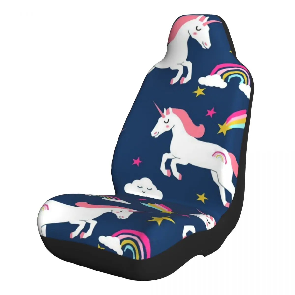 

Rainbow Unicorn Universal Car Seat Covers Front Seats Protectors Cover for Truck Van SUV Seat Protecto Accessories