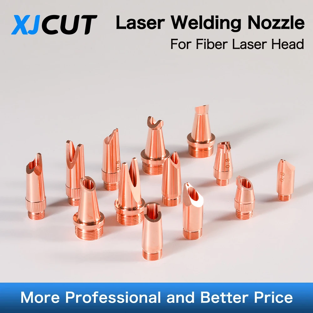 XJCUT 10Pcs/lot Hand-held Laser Welding Nozzle M8 M10 M11 M16 Mount Thread with Wire Feed for QILIN WSX HANWEI Laser Welding