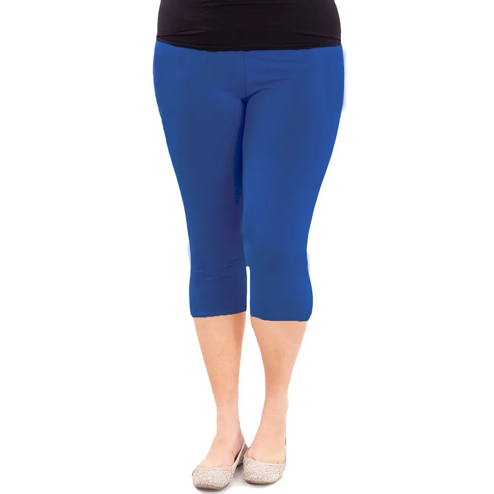 

2020 Hot Sale Plus Size Women Leggings Casual Solid Spring Summer Modal Leggings Elastic Waist Stretch Pants Dropshipping