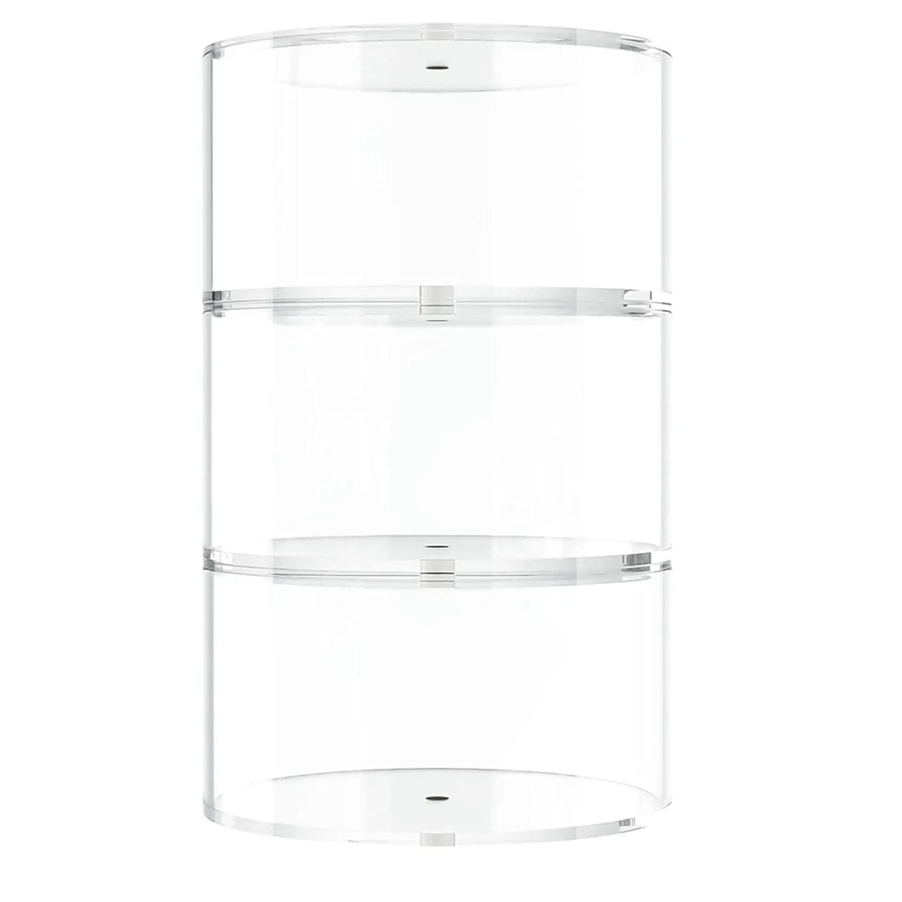 

Belt Organizer, Belt Rack Acrylic 3 Layers Belt Case Storage Holder and Display for Accessories Like Jewelry, Sunglass